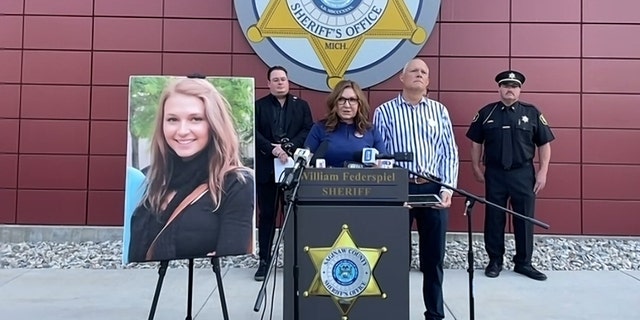 Lynette Drumhiller speaks during a 6/22/23 press conference regarding her daughter Megan Drumhiller's January 2022 death