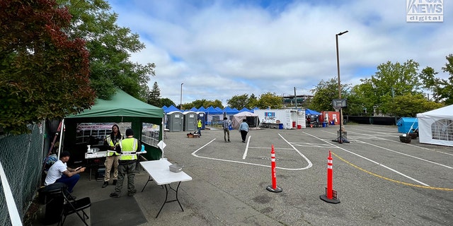 Campamento para personas sin hogar en Sonoma 