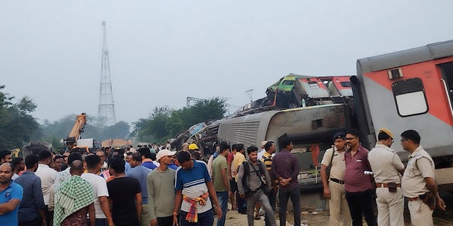 Aftermath of India train crash