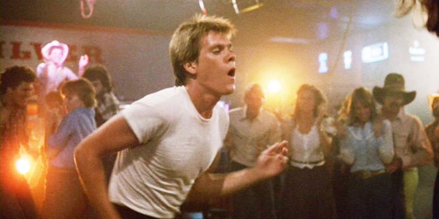 Kevin Bacon in a scene for "Footloose."