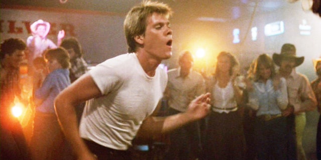 Kevin Bacon in a scene for "Footloose."
