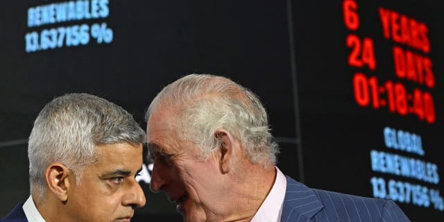 Jet-setting London mayor blasted for activating 'climate clock' with ominous 6-year warning: 'Leave us alone' Sadiq Khan and King Charles III