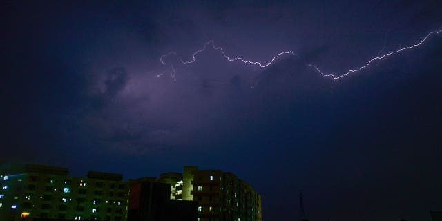 Lightning strikes