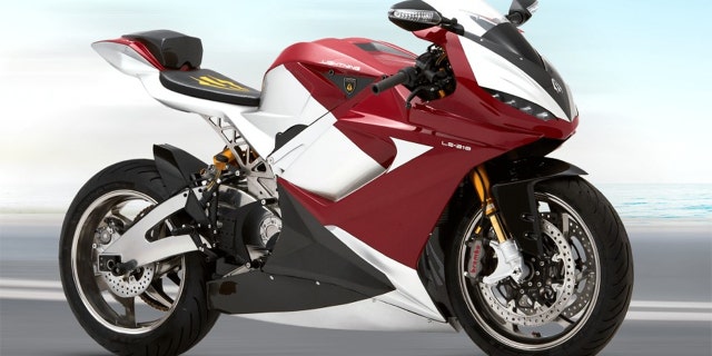 lightning motorcycle red