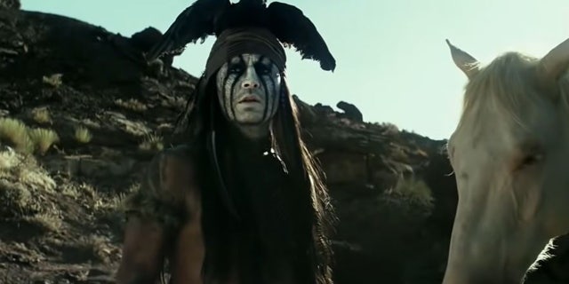 Johnny Depp as Tonto in The Lone Ranger