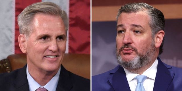 House Speaker Kevin McCarthy and Sen Ted Cruz