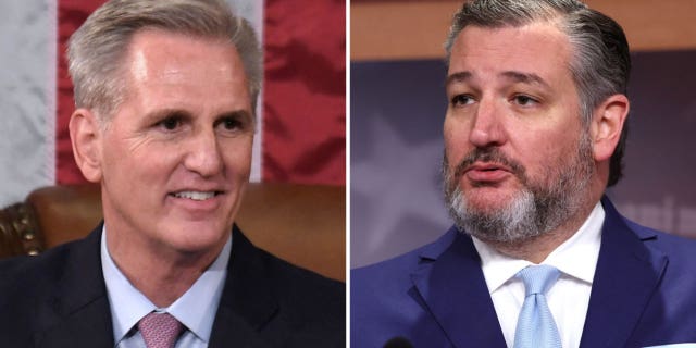 House Speaker Kevin McCarthy and Sen Ted Cruz