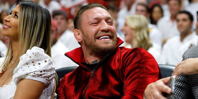 Conor McGregor at the Heat game