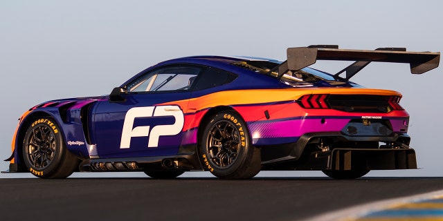 Mustang gt3 on track
