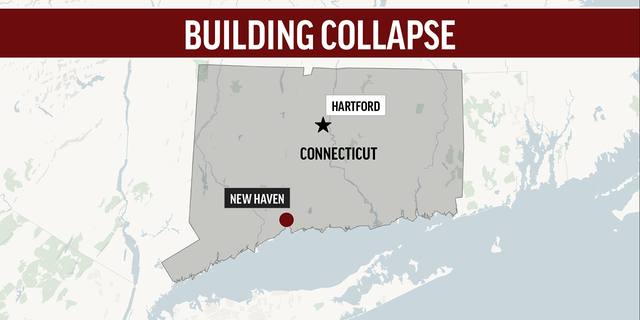 Map showing New Haven