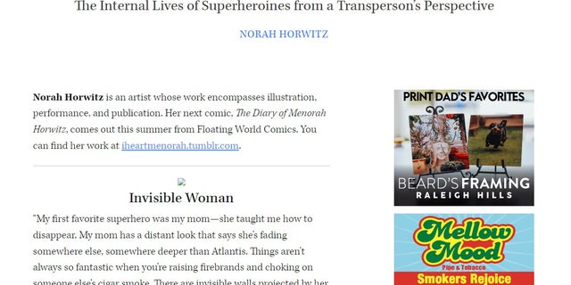 norah horwitz writing sample