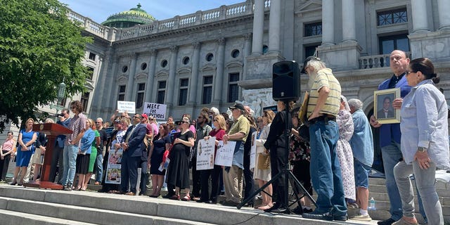 Protest against sexual abuse at the PA Capitol