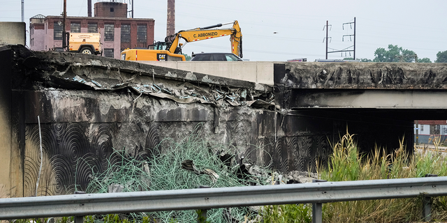 Philly highway wreckage