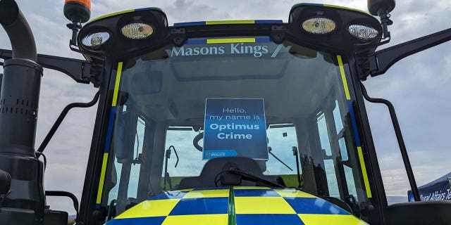 Tractor in England named Optimus Crime by little boy