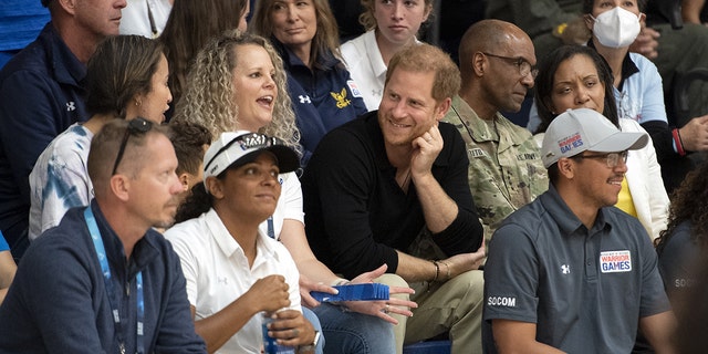 Prince Harry watching the Warrior Games