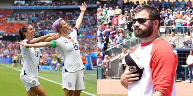 Alex Morgan, Megan Rapinoe, and Peyton Hillis