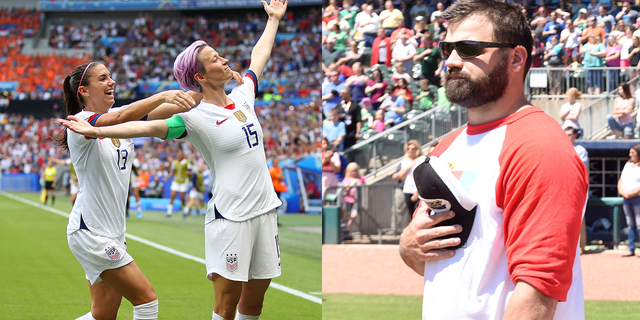 Alex Morgan, Megan Rapinoe, and Peyton Hillis