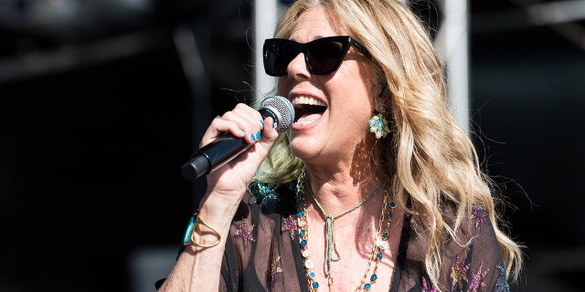 Rita Wilson performing on stage