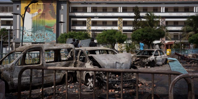 Nueve muertos en disturbios en Senegal por la condena y sentencia del líder opositor 4 El lugar de los disturbios en Senegal