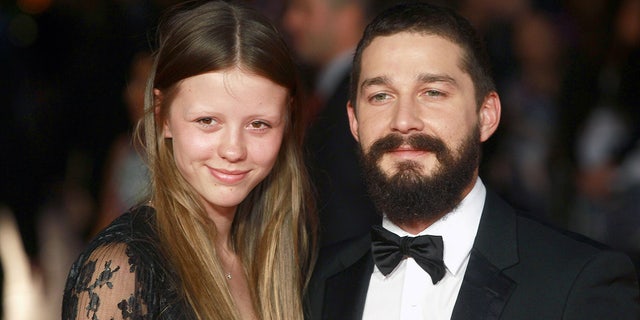 Shia LaBeouf and Mia Goth at the "Fury" Closing Night Gala