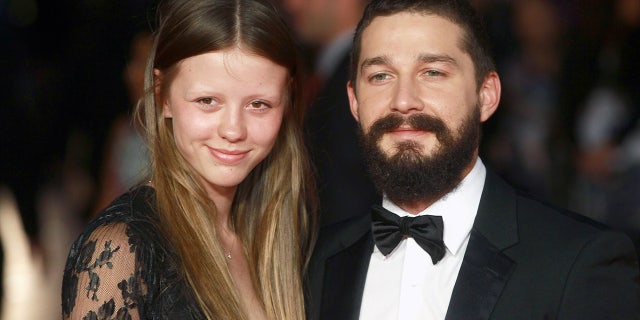 Shia LaBeouf and Mia Goth at the "Fury" Closing Night Gala