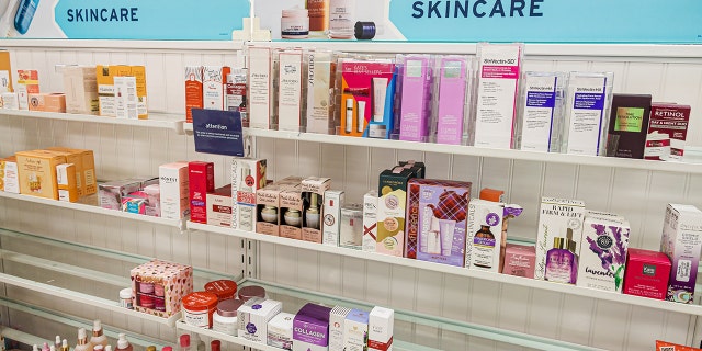 Skincare products at Marshalls/HomeGoods store 