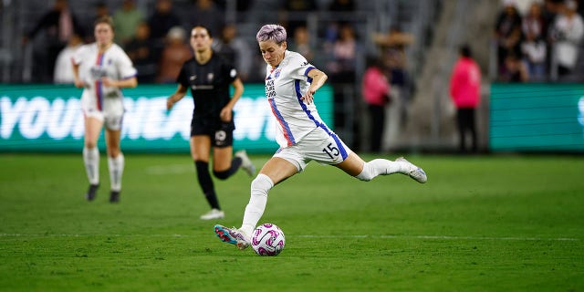 Megan Rapinoe durante la partita