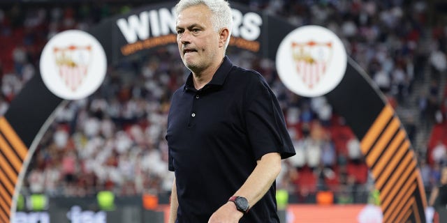 Jose Mourinho at soccer game