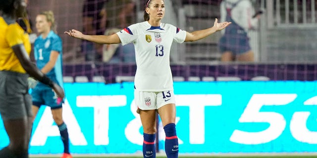 Alex Morgan during match