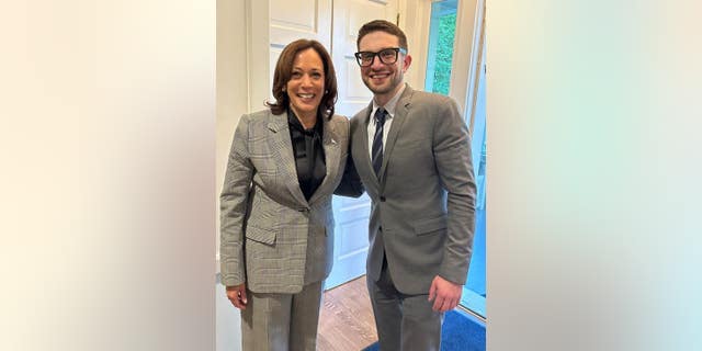 Kamala Harris and Alex Soros