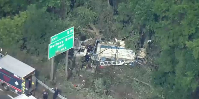 site of tanker truck crash