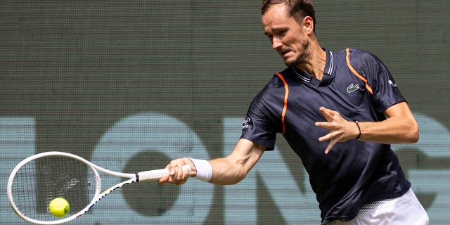 Daniil Medvedev during match