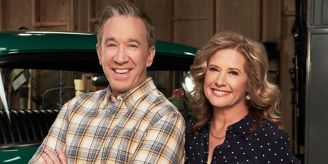 Tim Allen and Nancy Travis in a promo shoot for "Last Man Standing"