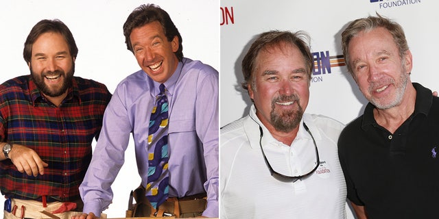 Richard Karn and Tim Allen then and now split