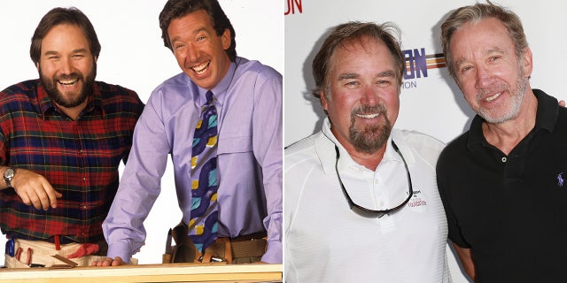 Richard Karn and Tim Allen then and now split