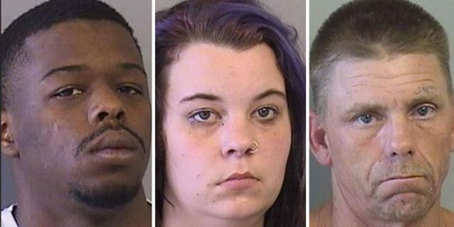 Mugshots of the three suspects
