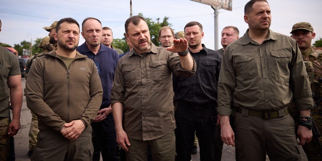 Volodymyr Zelenskyy's visit in Kherson