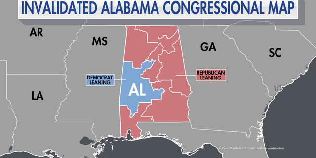 invalidated alabama congressional map