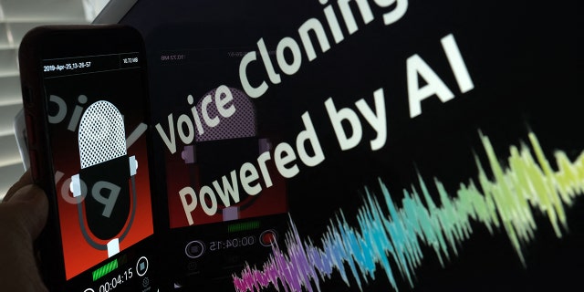 AI voice cloning illustration