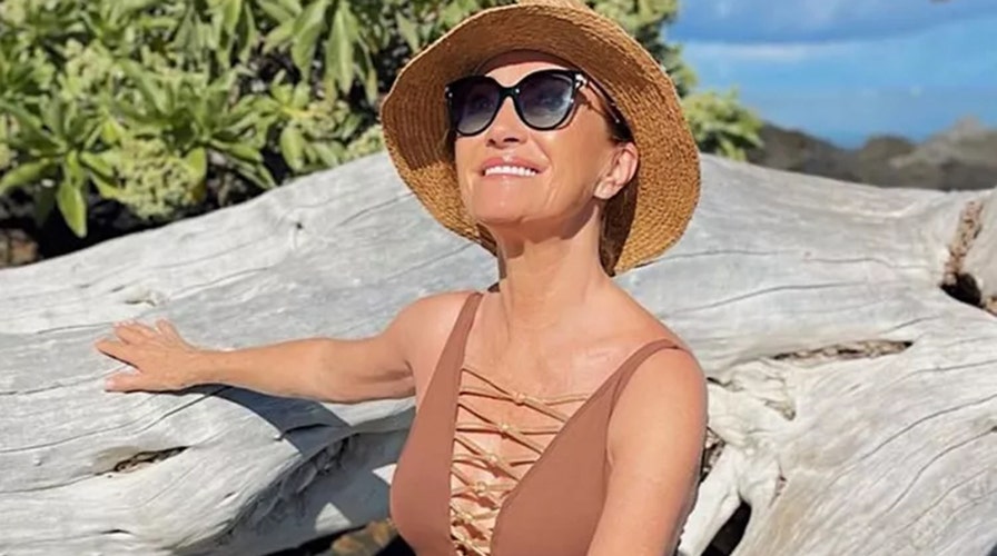 Jane Seymour, 72, takes the plunge in daring one-piece swimsuit