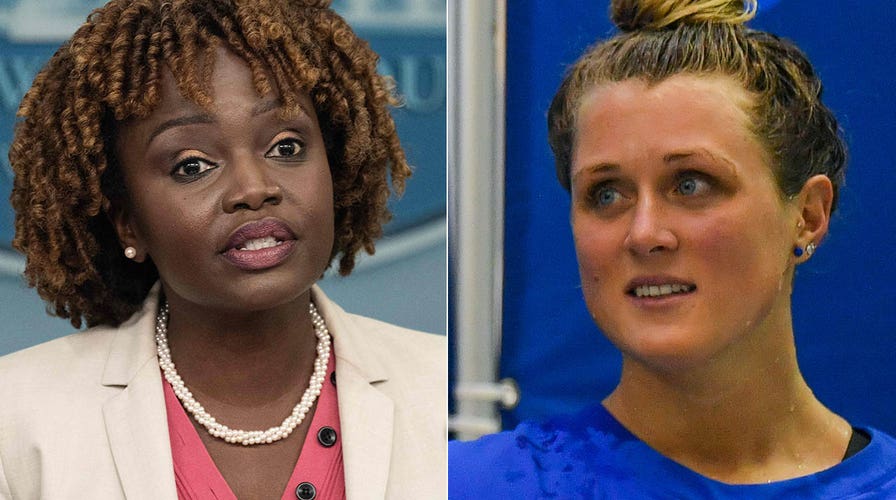 Karine Jean-Pierre slams reporter for voicing concerns about males competing in women's sports