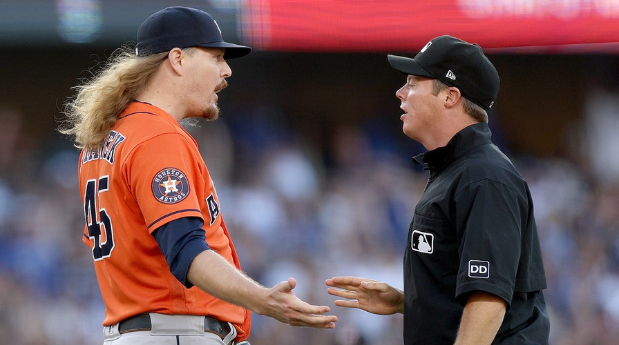 Astros' Ryne Stanek unleashes on umpires after controversial balk call  allows Dodgers to score go-ahead run