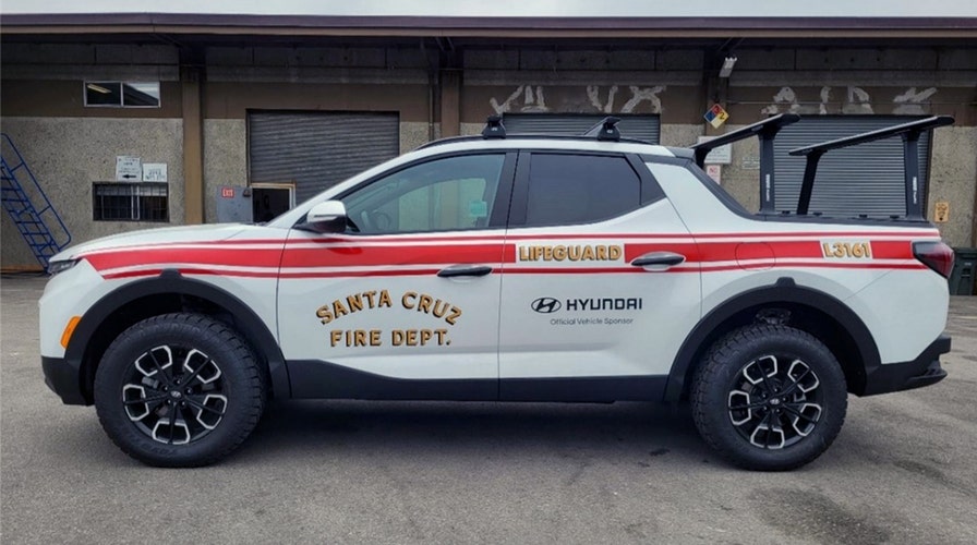 Hyundai donates 4 Santa Cruz pickups to Santa Cruz fire department