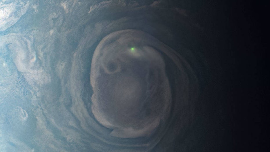NASA’s Juno spacecraft captures photo of lightning glow on Jupiter during close fly-by of gas giant world