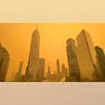 Manhattan covered in smoke
