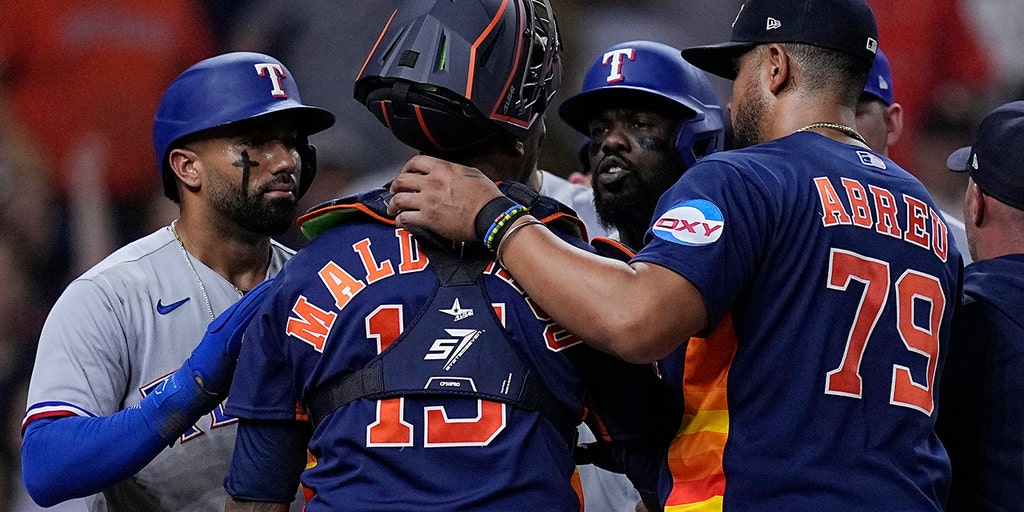 Rangers, Astros involved in benches-clearing brouhaha after Adolis Garcia  grand slam