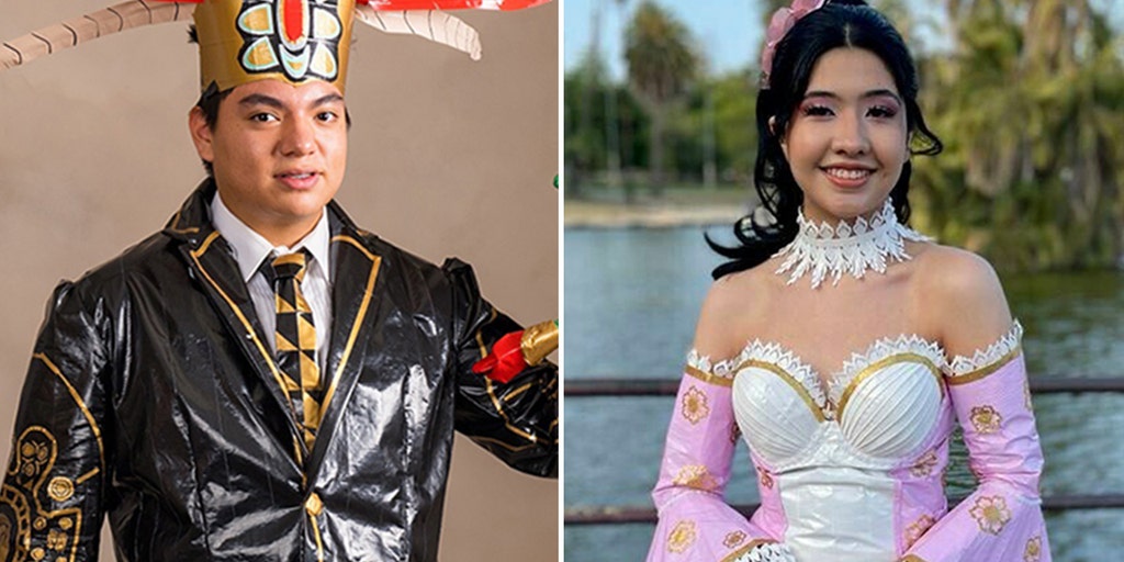 Teens make prom dress and tux out of duct tape, win $10K in scholarship prize money - Vimarsana News