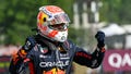 Dutch Formula One driver Max Verstappen of Red Bull Racing celebrates after winning the Formula One Hungarian Grand Prix auto race, at the Hungaroring racetrack in Mogyorod, near Budapest, Hungary, Sunday, July 23, 2023.