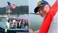 About 200 wounded warriors were invited to fish on Boston Harbor during the 65th annual disabled veterans fishing trip in Quincy, Massachusetts, July 19, 2023.
