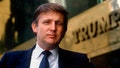 Donald Trump portrait on 5th Avenue outside of Trump Tower. NYC 1987